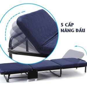 Giường gấp nâng đầu 3 khúc Nikita GB-65 (65cm)