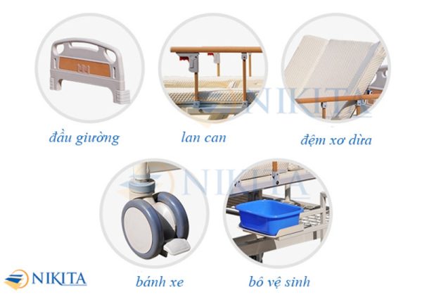 Giường y tế đa năng tách xe lăn NKT-DCN09