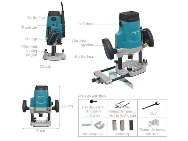 Máy phay Makita M3600B (12mm)