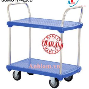 Xe đẩy hàng 2 tầng sàn nhựa SUMO Thái Lan NP-220D