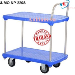 Xe đẩy hàng 2 tầng sàn nhựa SUMO Thái Lan NP-220S